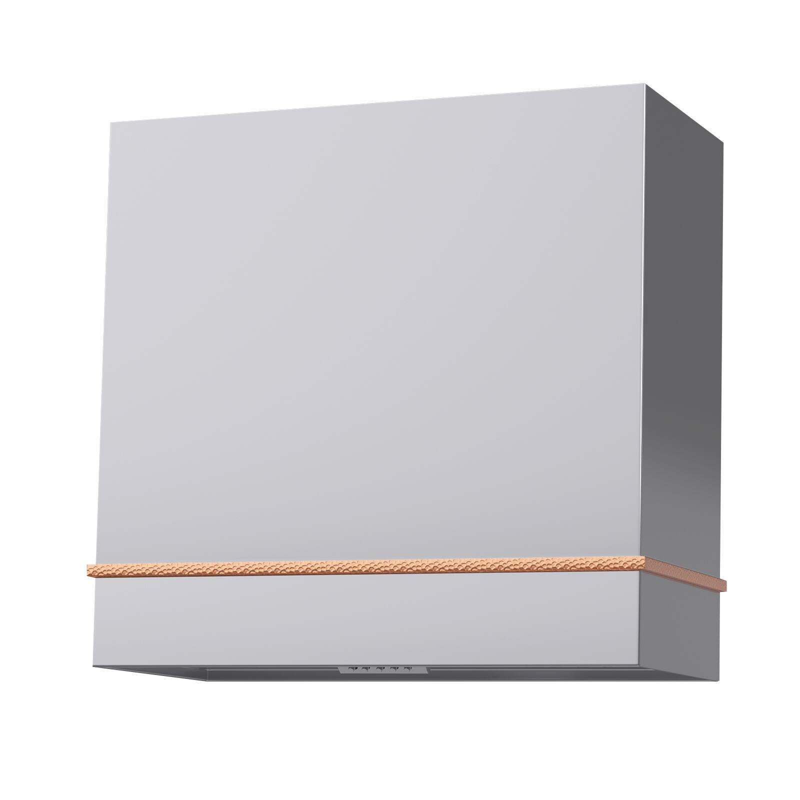 Front. Akicon - Akicon 30 in. Stainless Steel Range Hood with Vent Motor, 600 CFM, Wall Mount, in Brushed Stainless Steel with Copper - Stainless steel with Copper.