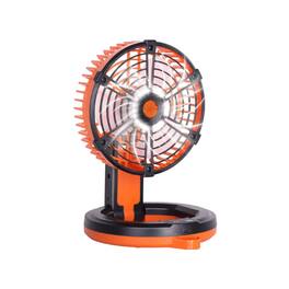 Mullets Homeiances - Portable Mini Fan With LED Lantern - Orange