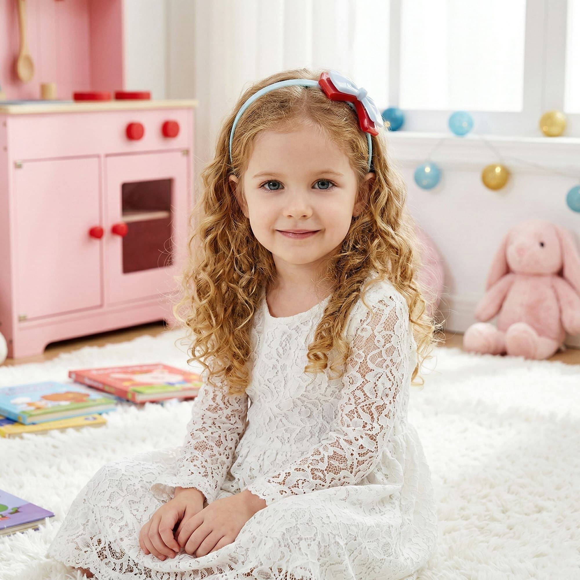 Alt View 10. Topteng - Kids Vanity Set with Lights & Music, 29PCS Accessories - Includes Mirror, Stool, Hair Dryer, Safe for Girls.