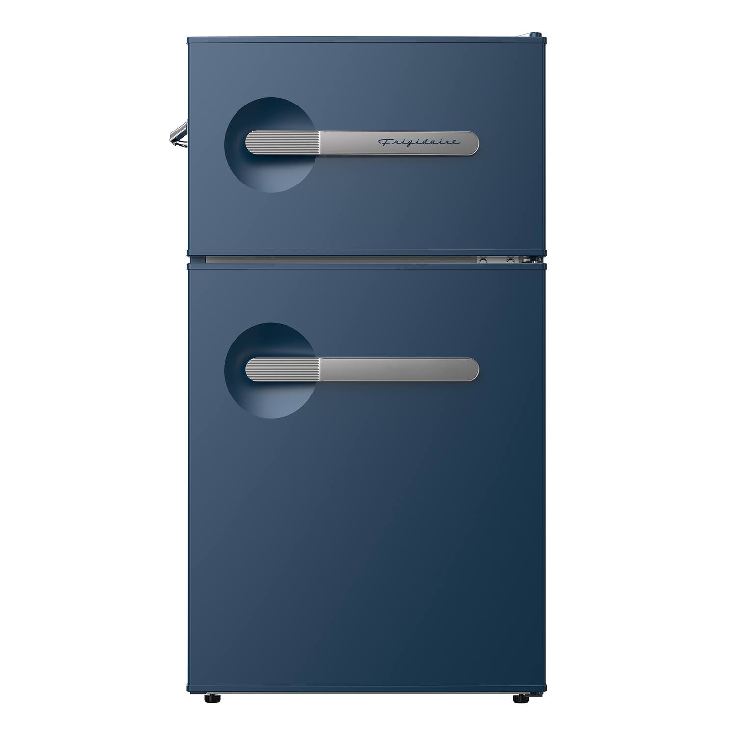 Back. Frigidaire - 3.1 Cu Ft 2-Door Retro Bar Refrigerator, Side Bottle Opener - Azure.