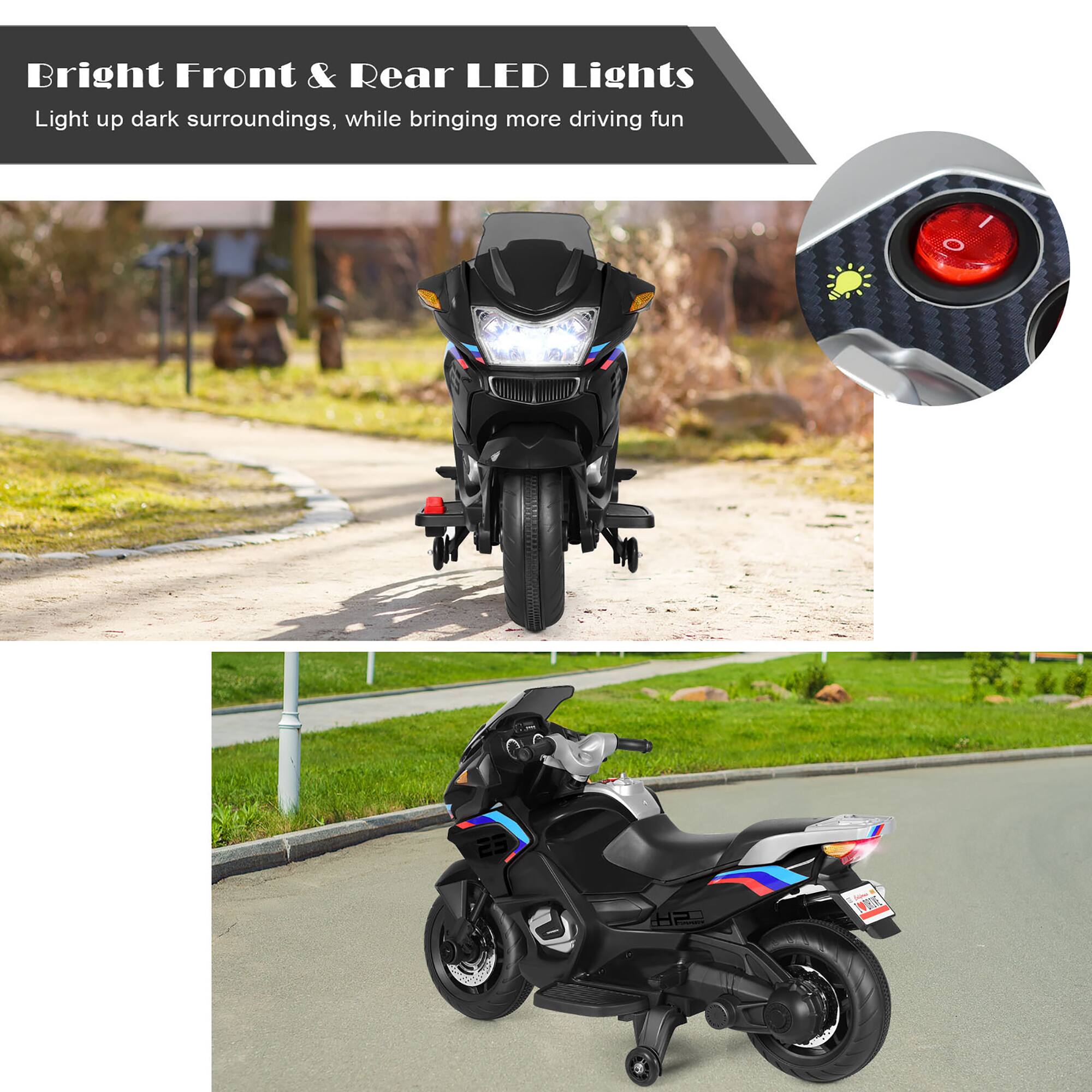 Bright Front & Rear LED Lights  
Light up dark surroundings, while bringing more driving fun