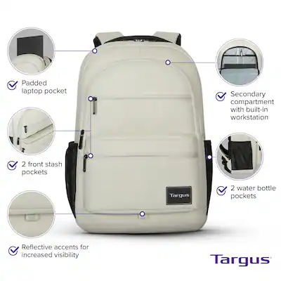 Targus TBB65313GL 15-16" Octave III Backpack - Tan / BrandsMart USA Targus TBB65313GL 15-16" Octave III Backpack - Tan / BrandsMart USA