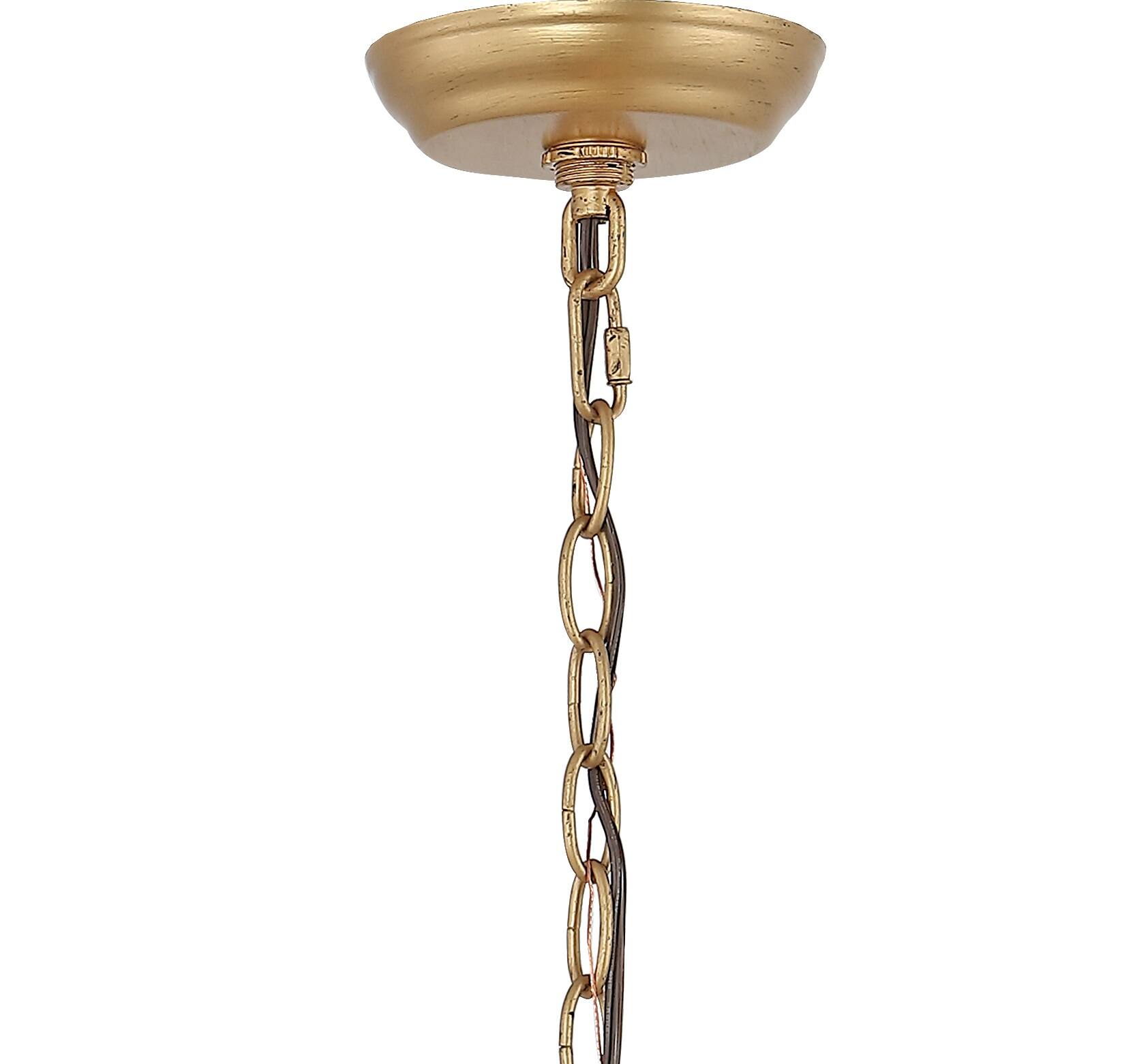 Alt View 4. Jonathan Y - Ojai 10" 3-Light Iron Classic Modern Pagoda LED Pendant Lantern, Brass Gold - Brass Gold.
