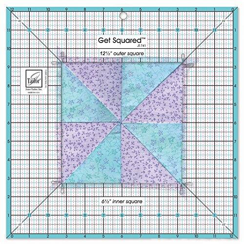 Front. AccuQuilt - June Tailor Get Squared 12 1/2" Outer 6 1/2" Inner.