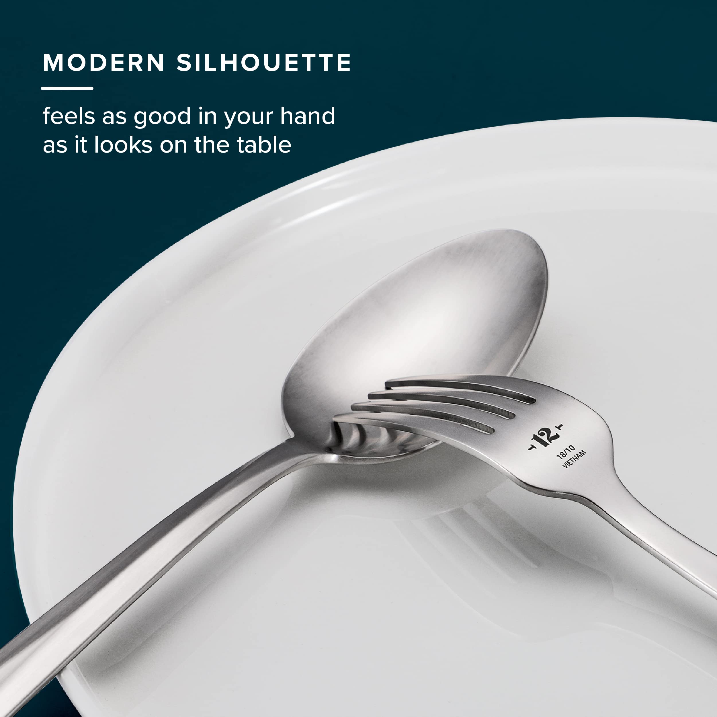 MODERN SILHOUETTE - feels as good in your hand as it looks on the table

T 12- 18/10 VIETNAM