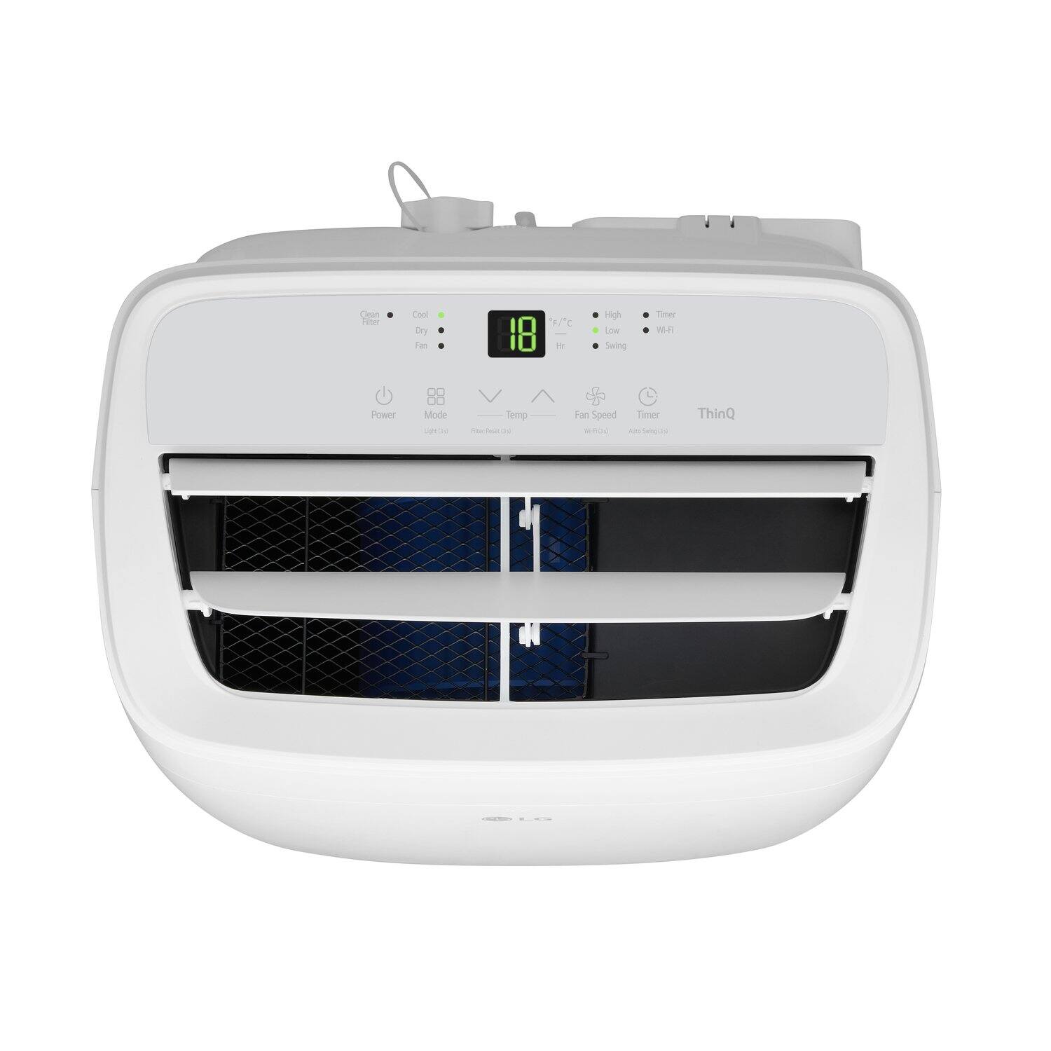 Cean Filer Cool Dry Fan 10" / C 10 H High Low Swing Timer Win Power 88 Mode Derod Temp - - Fan Speed Timer - Sent ThinQ