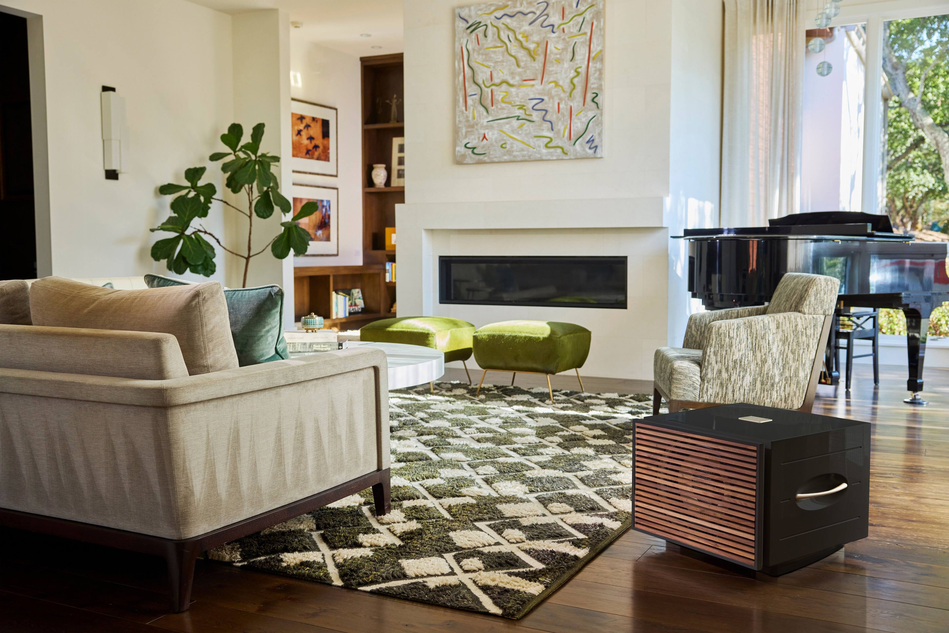 Alt View 1. REL - S850 Premium Wood Grille Black - Wood.