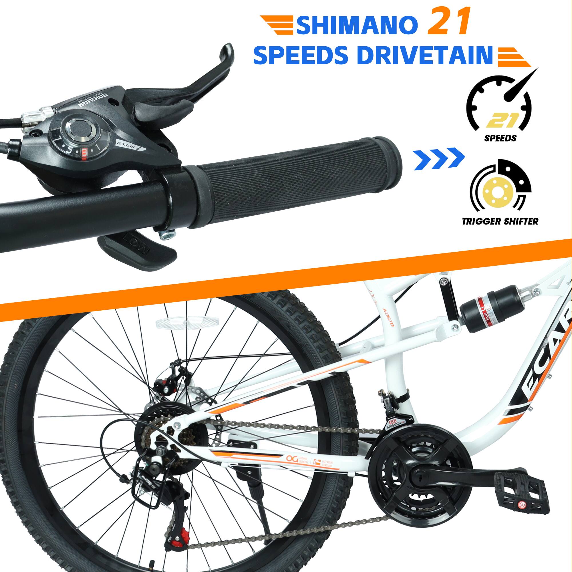 SHIMANO 21 SPEEDS DRIVETRAIN  
1 RACE 4 21 SPEEDS LOW  
OG PEXO 2 ADLPO  
TRIGGER SHIFTER