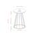 Alt View 40. Walker Edison - Modern Round Cage-Leg Side Table - Faux White Marble.