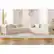 Left. KERDOM - Upholstered L Shaped Modular Sofa Bed with Chaise, Corduroy Folding Floor Convertible Sofa Couch Bed for Living Room - Beige.