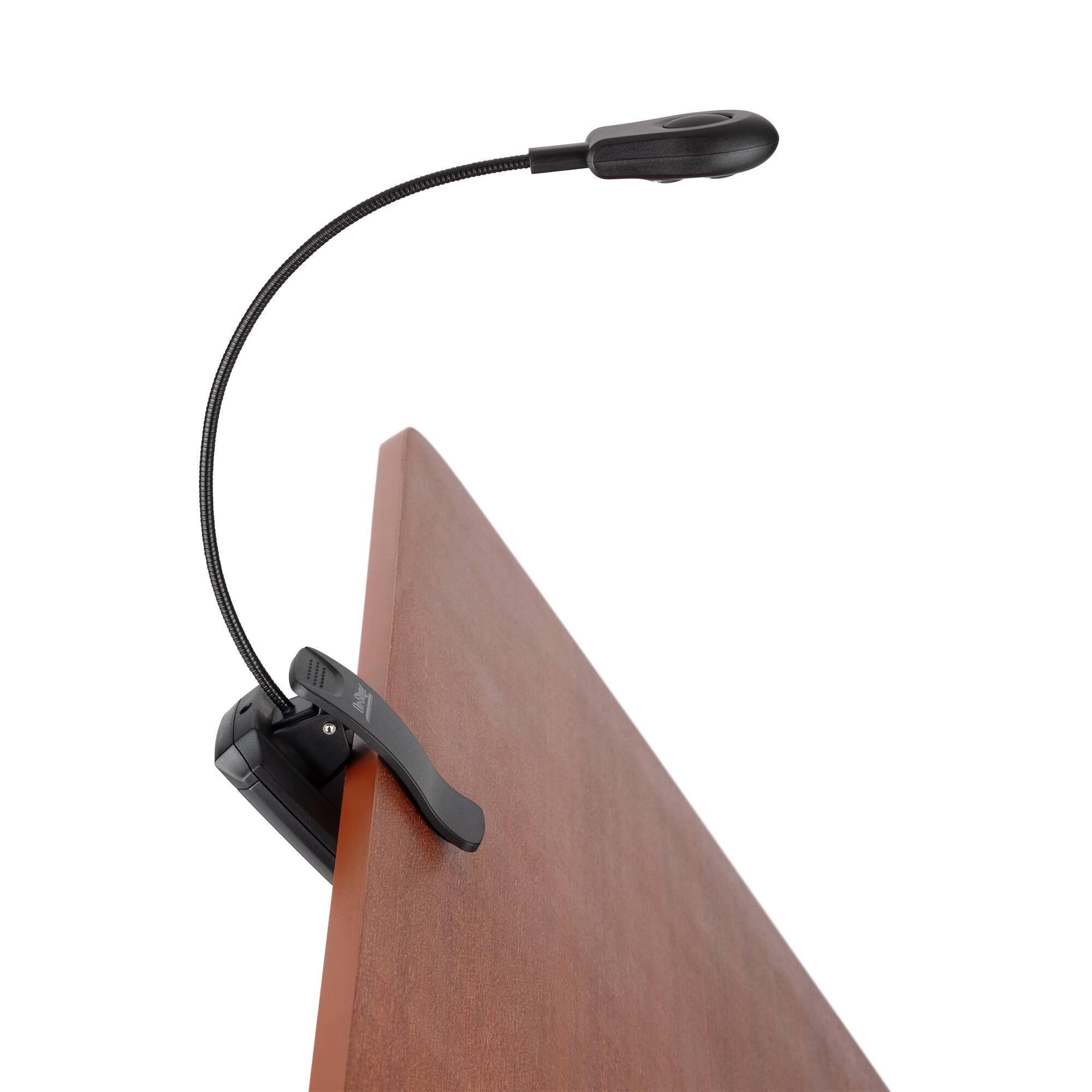 Alt View 7. On Stage Stands - On-Stage LED102 Clip-On Solo LED Light (Sheet-Music-Stand Lighting, Tabletop Base, Adjustable Gooseneck, High- and - Black.