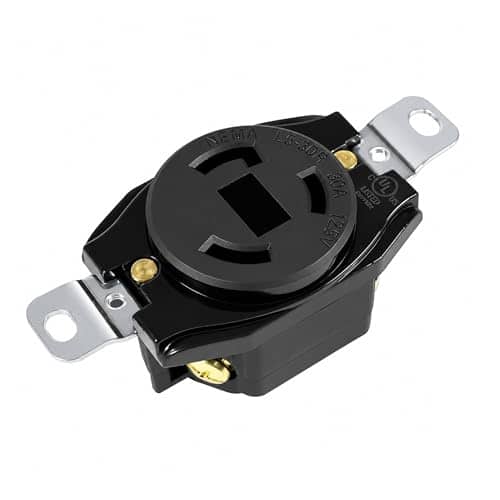 HQRP - Flush Mount Locking Receptacle NEMA L5-30R 30 A 125 V Twist-Lock Outlet Generator Transfer Switch - Black price history on PriceWatchPro