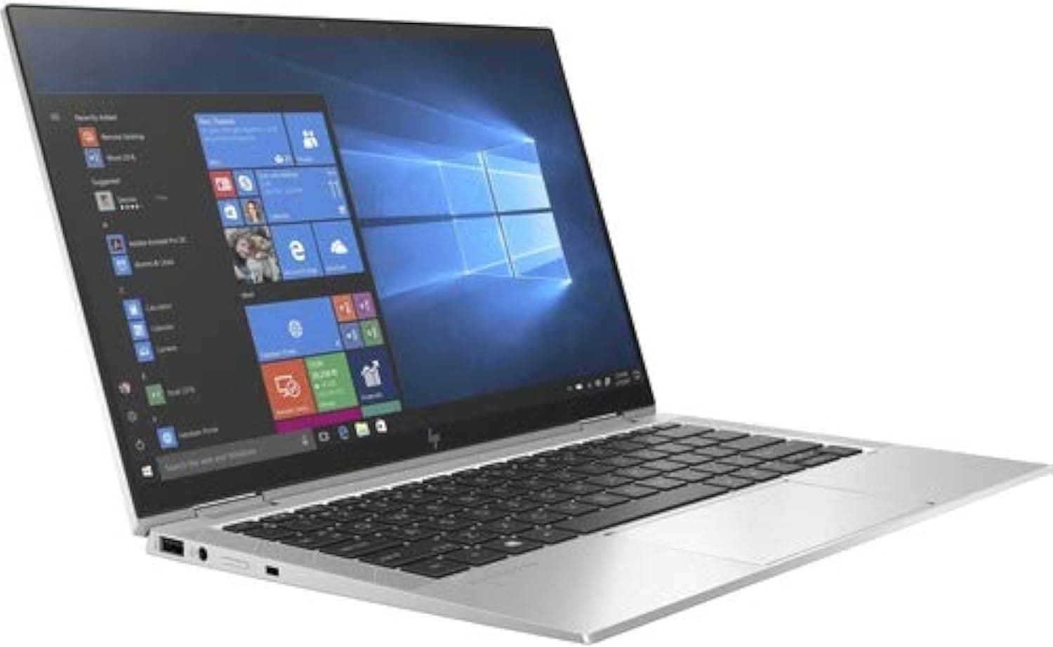 Front. HP - HP EliteBook x360 1040 G7 Certified Refurbished 14", Intel Core i7-10710U, 16GB RAM, 256GB SSD Retina Laptop - Dark Gray.