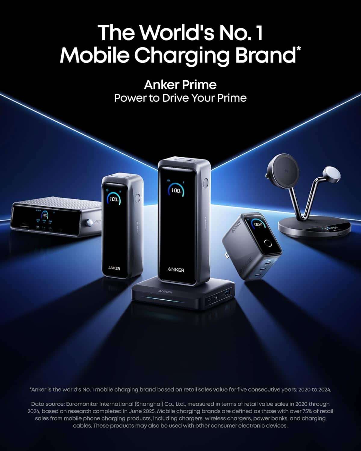 【新品】Anker Prime Power Bank 26250mAh,300W Anker Prime Power Bank and Charging Base, 26,250mAh 300W Max