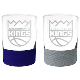 Great American Products - Sacramento Kings 14oz. Commissioner Rocks Glass Two-Piece Set - Multicolor