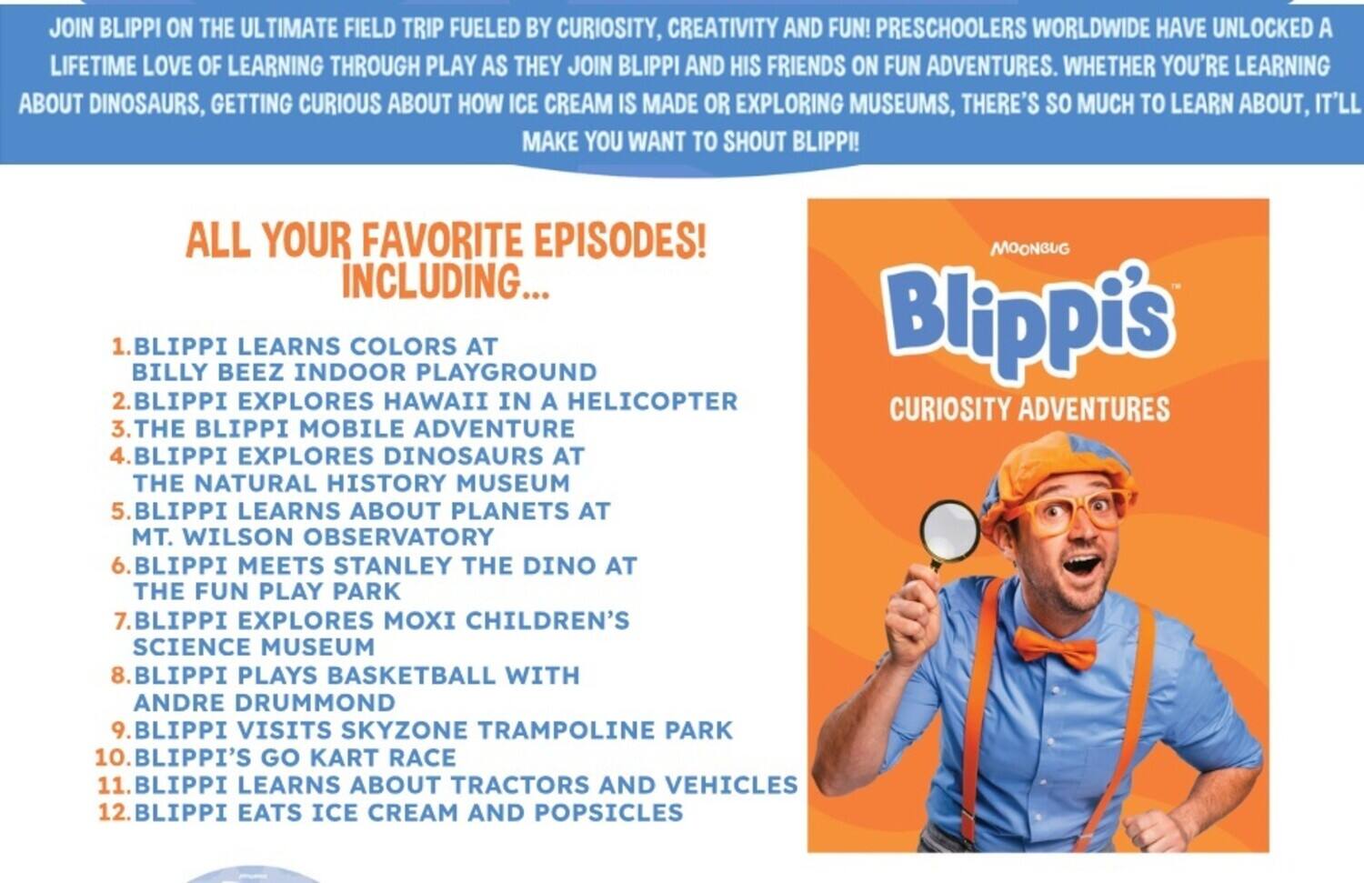 Alt View 1. Blippi - Blippi's Curiosity Calls   - DVD.