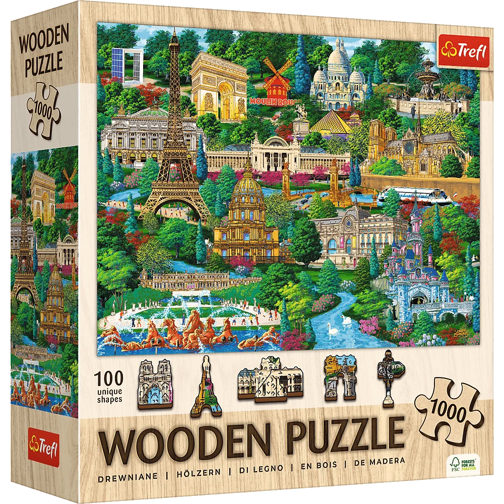 Trefl - Wood France - Famous Places 1000 Piece Wooden Puzzle price history on PriceWatchPro