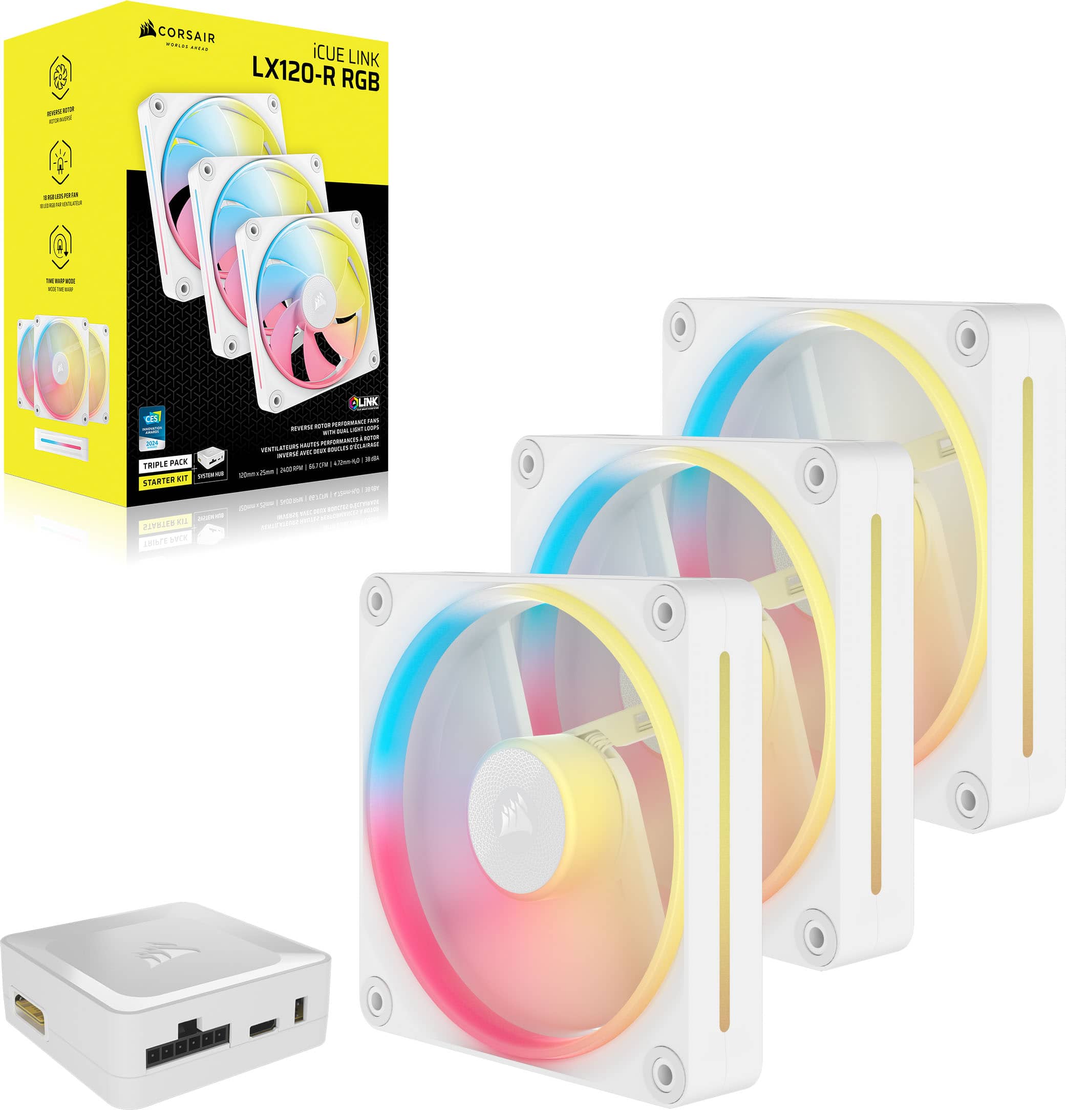 Corsair LX120-R RGB Fan, 3 Pack
