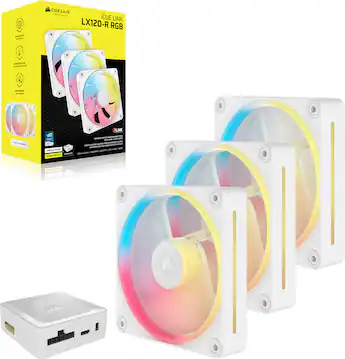 CORSAIR iCUE LINK LX120 R RGB 120mm PWM Reverse Blade Computer CORSAIR iCUE LINK LX120 R RGB 120mm PWM Reverse Blade Computer