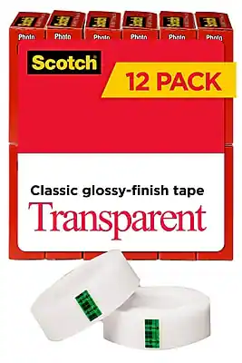 Scotch 12 PACK Classic glossy-finish tape Transparent