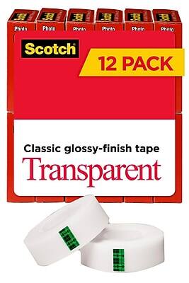 Scotch 12 PACK Classic glossy-finish tape Transparent