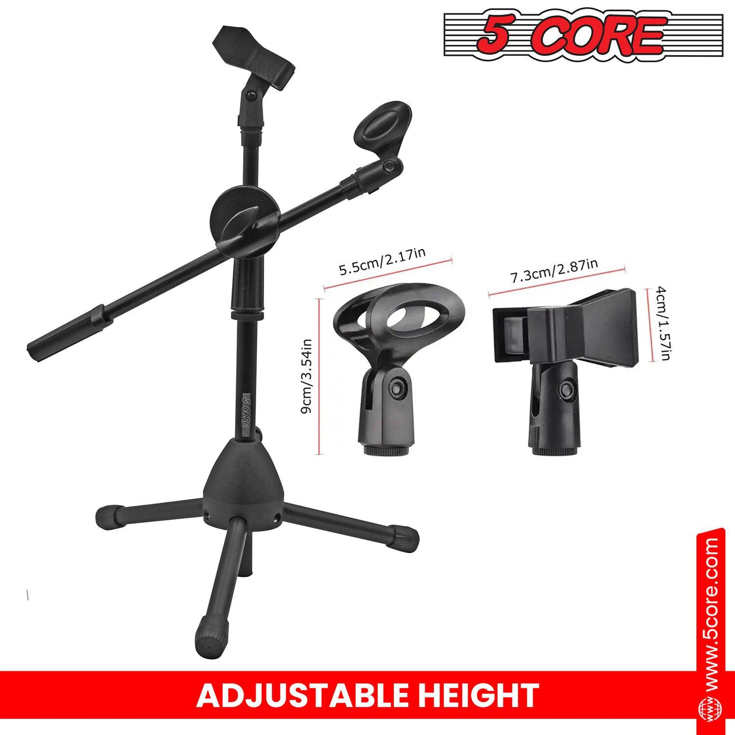 5 CORE, 5.5cm/2.17in, 9cm/3.54in, 7.3cm/2.87in, 4cm/1.57in, ADJUSTABLE HEIGHT, www.5core.com