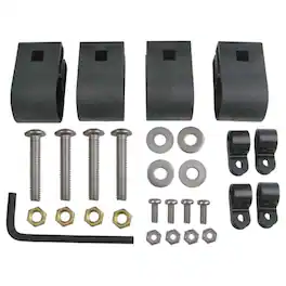 Yakima - Light Mounting Brackets Heavy Duty Steel Light Mount for Warrior Baskets - Black