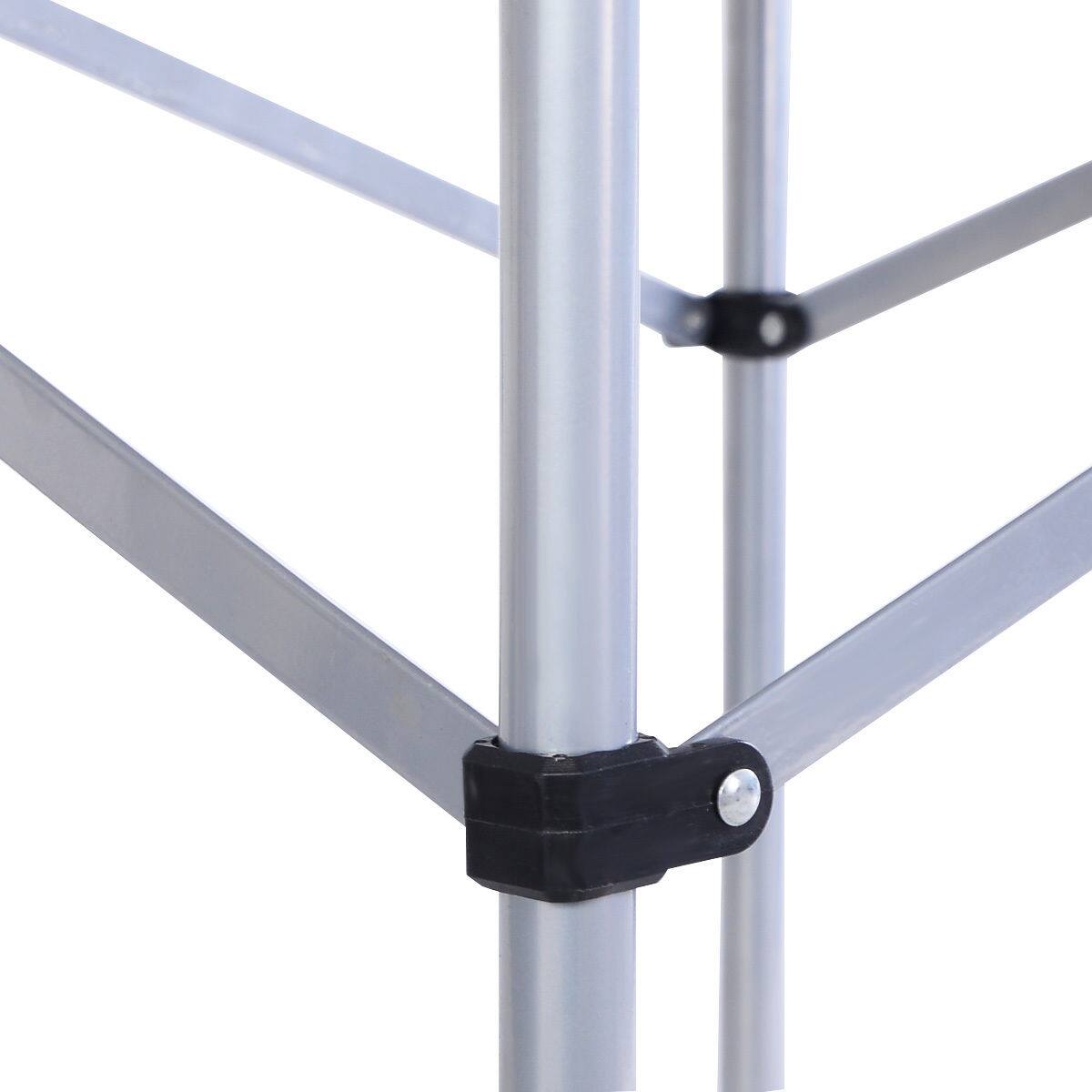 Alt View 7. Costway - Roll Up Portable Folding Camping Square Aluminum Picnic Table w/Bag (27-3/5'' ) - Silver.