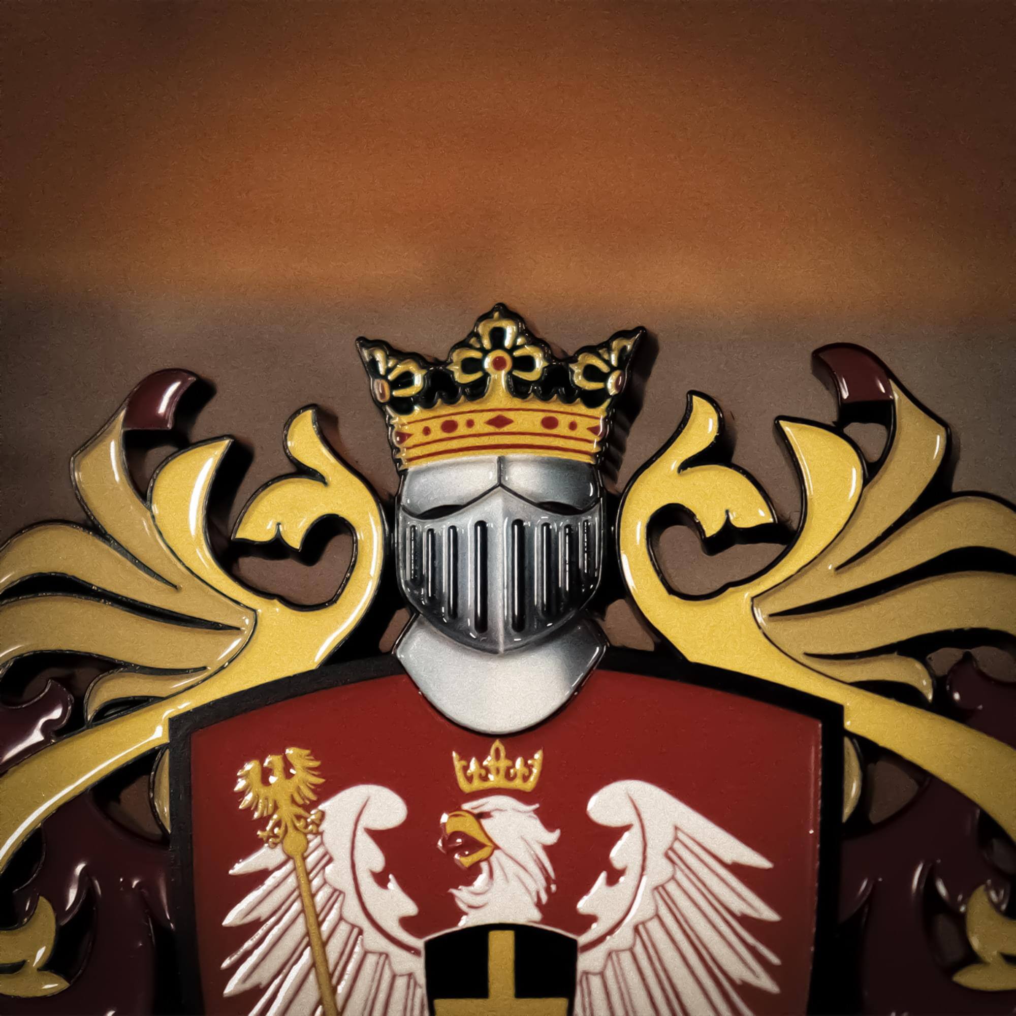 Alt View 4. Fanattik - The Witcher Redania Crest Limited Edition Metal Medallion - Red.