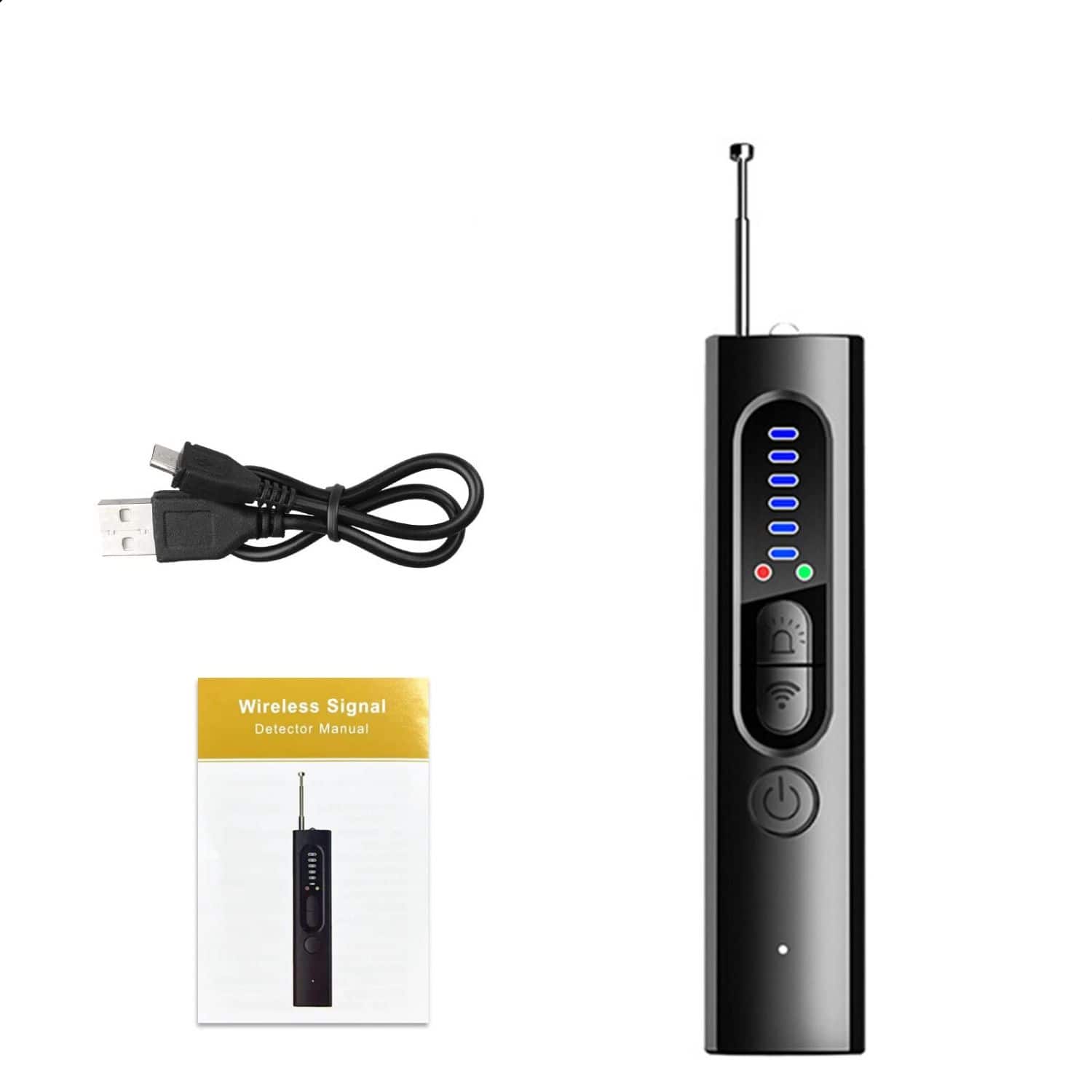 Stock Preferred - Portable Hidden Camera & Bug Detector - Black