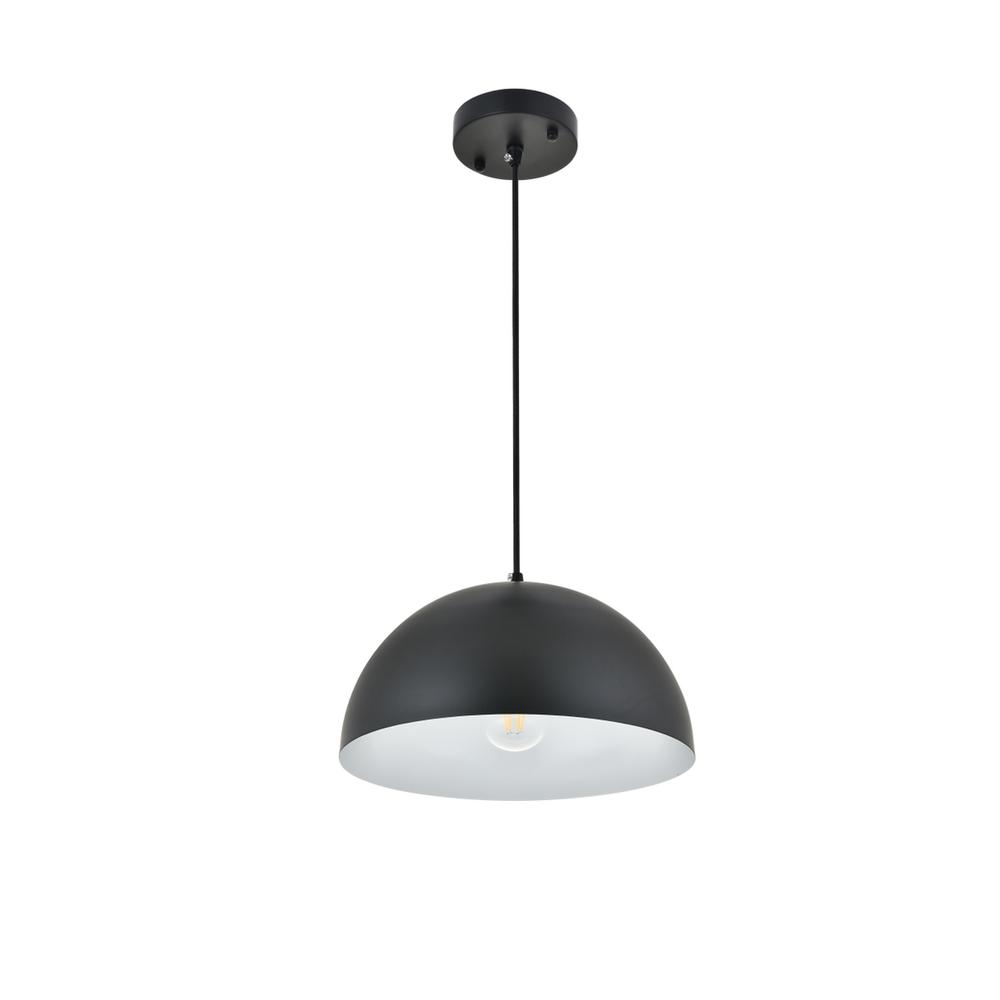 Alt View 6. Living District - Forte 1 light black Pendant - Black.