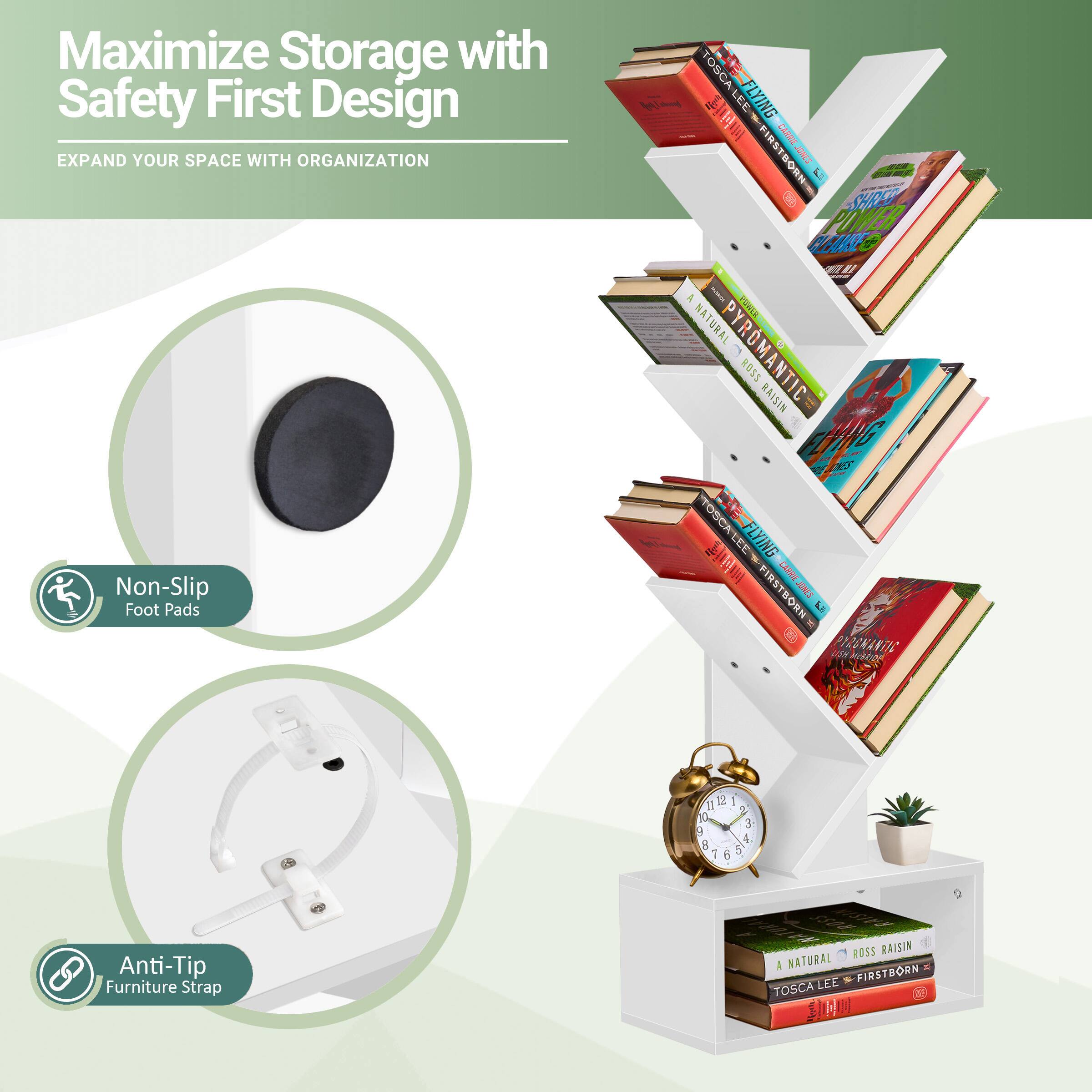 Maximize Storage with Safety First Design  
EXPAND YOUR SPACE WITH ORGANIZATION  

Non-Slip Foot Pads  
Anti-Tip Furniture Strap  

TOSC A LEE  
FIRSTBORN  
ROSS RAISIN  
A NATURAL  
PYROMANTIC  
ROSS RAISIN  
A NATURAL  
TOSC A LEE  
FIRSTBORN