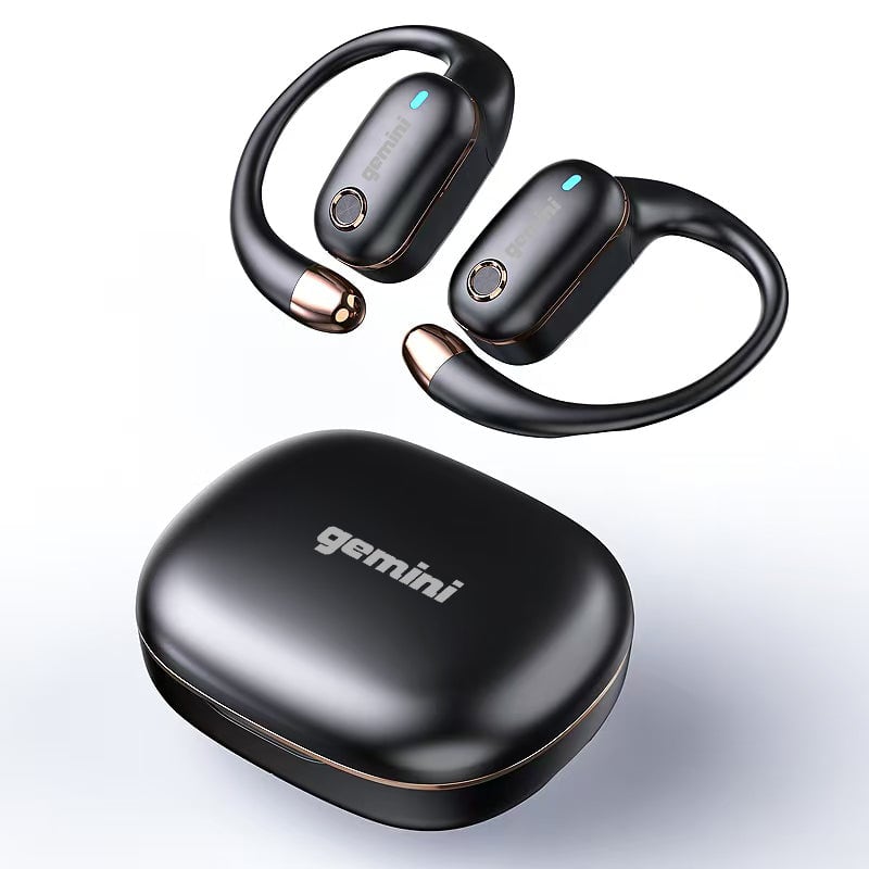 Gemini - GEBX-200 open-ear Bluetooth earbuds with charging case, Bluetooth 6.0 - Black price history on PriceWatchPro