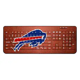 Keyscaper - Buffalo Bills Football Design Wireless Keyboard - Multicolor