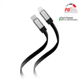 HyperGear - Flexi USB-C to Lightning Flat Cable 6ft