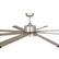 Alt View 8. Parrot Uncle - 72" Modern Silver LED Ceiling Fan with Remote Control and Aluminum Blades - Nickel.