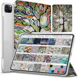 DuraSafe Cases - iPad Pro 12.9 inch 5th Gen 2021 Trifold PC Smart Case A2378 A2461 A2379 A2462 MHNG3 MHNF3 MHNT3 MHR53 MHNR3 MHR43 MHNJ3 - Olivia Tree
