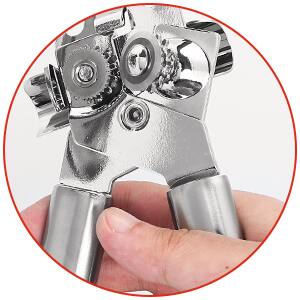 Alt View 6. KOOMADE - KOOMADE Stainless Steel Can Opener Safety Kitchen Tools Easy Grip Side Cut Manual Opener for Cans' Lid Kitchen Gadgets.