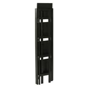 Angle. Hivvago - Black 4-Tier Shelf Folding Shelving Unit Bookcase Storage Shelves Tower - Black.
