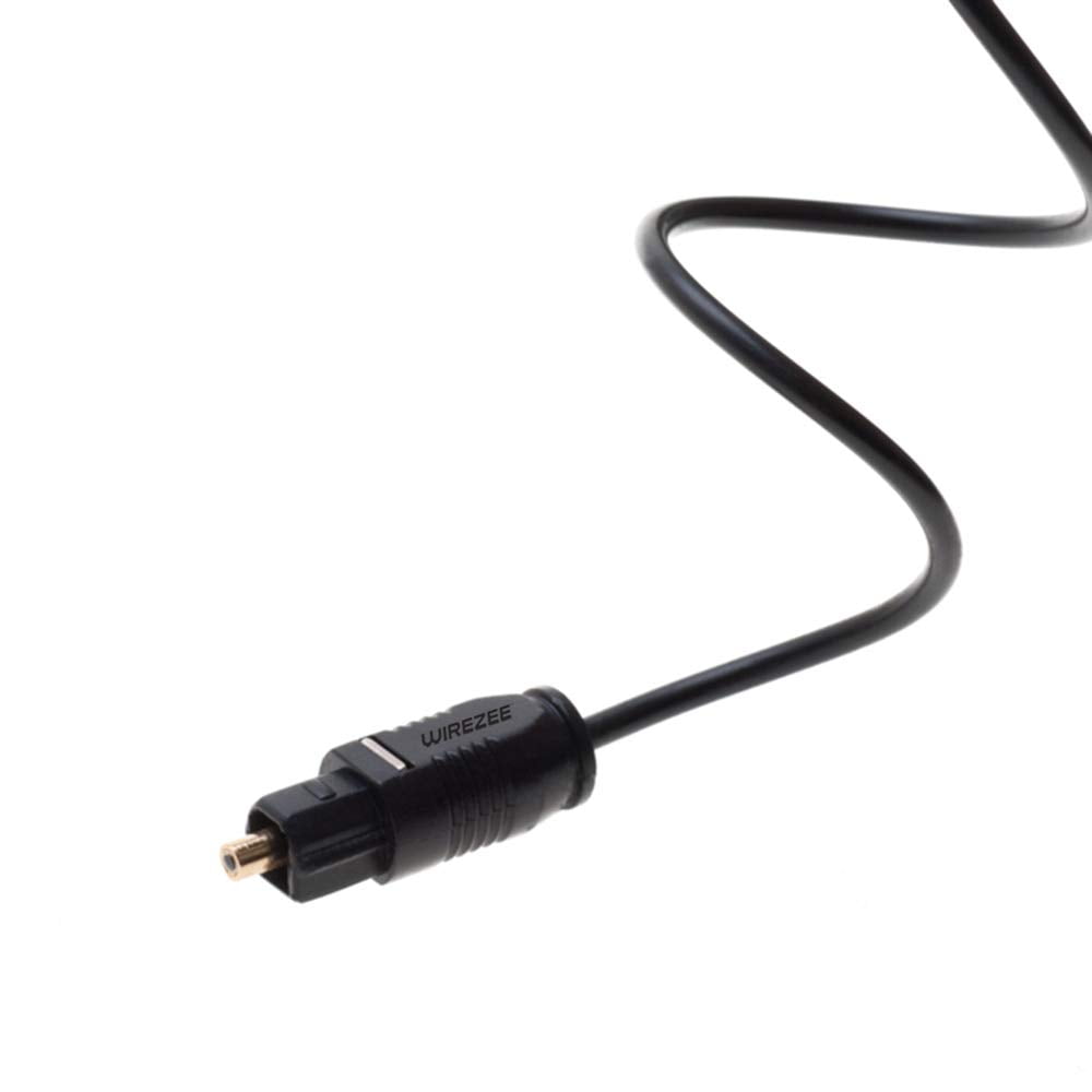 Back. Cables Direct Online - 50ft Toslink Optical Audio Cable – SPDIF Digital Fiber Optic Sound Cord - Black.