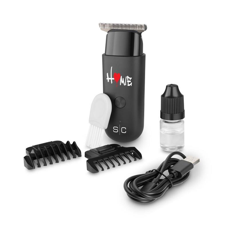 Angle. StyleCraft - Homie Cordless Nano Men's Hair Trimmer with Rotary Motor, Compact Size for Travel, Lightweight, USB-C Rechargeable - Black.