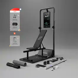 Speediance - Smart Home Gym, Gym Monster 2 Works Plus, Smart AI-Powered Multi-Functional Smith Machine for Home Workout - Black