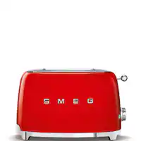 SMEG - TSF01 2-Slice Wide-Slot Toaster - Red - Front_Zoom