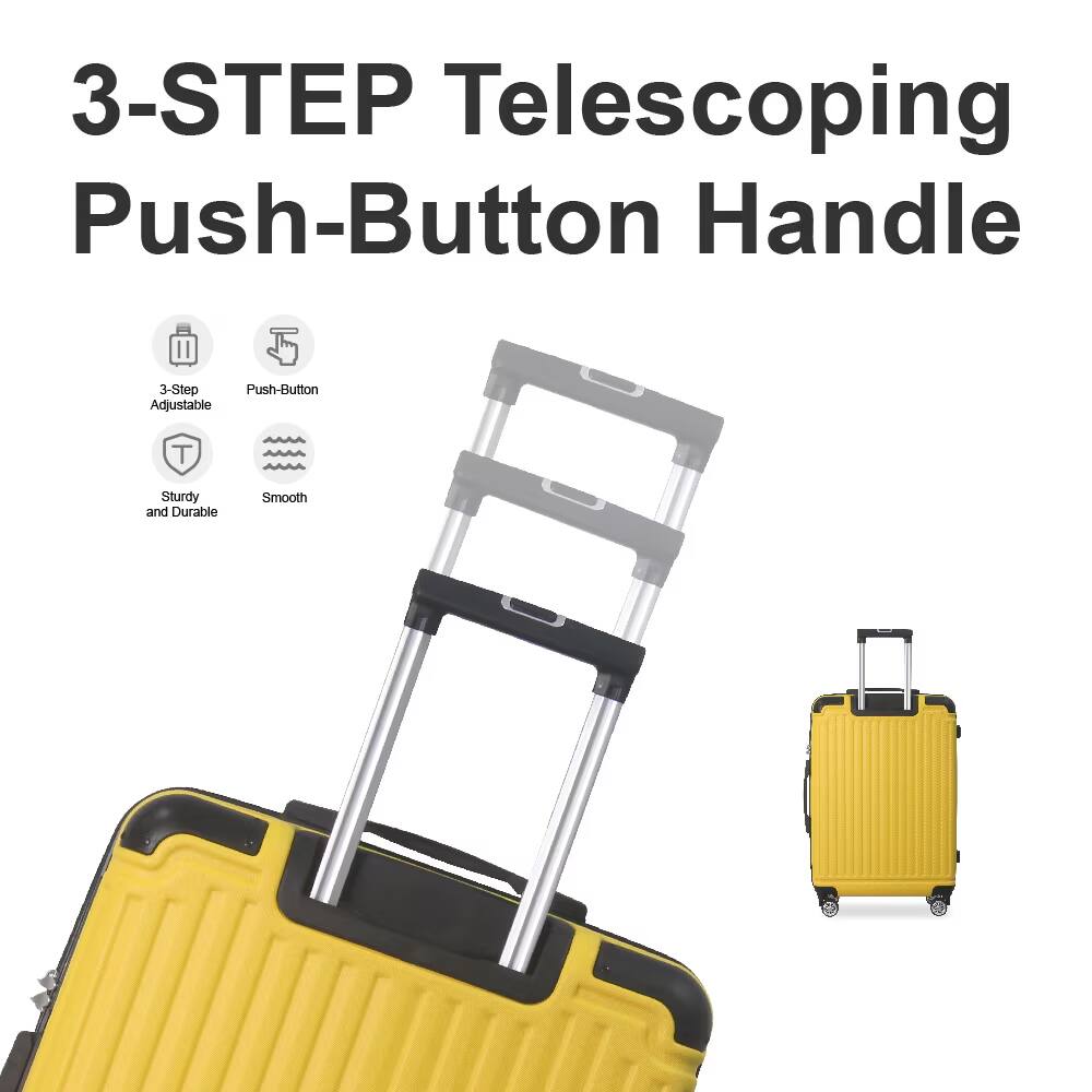 3-STEP Telescoping Push-Button Handle

- 3-Step Adjustable
- Push-Button
- Sturdy and Durable
- Smooth