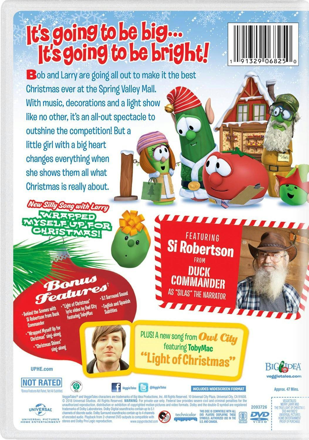 Back. VeggieTales: Merry Larry and the True Light of Christmas (DVD Double Feature) [DVD].