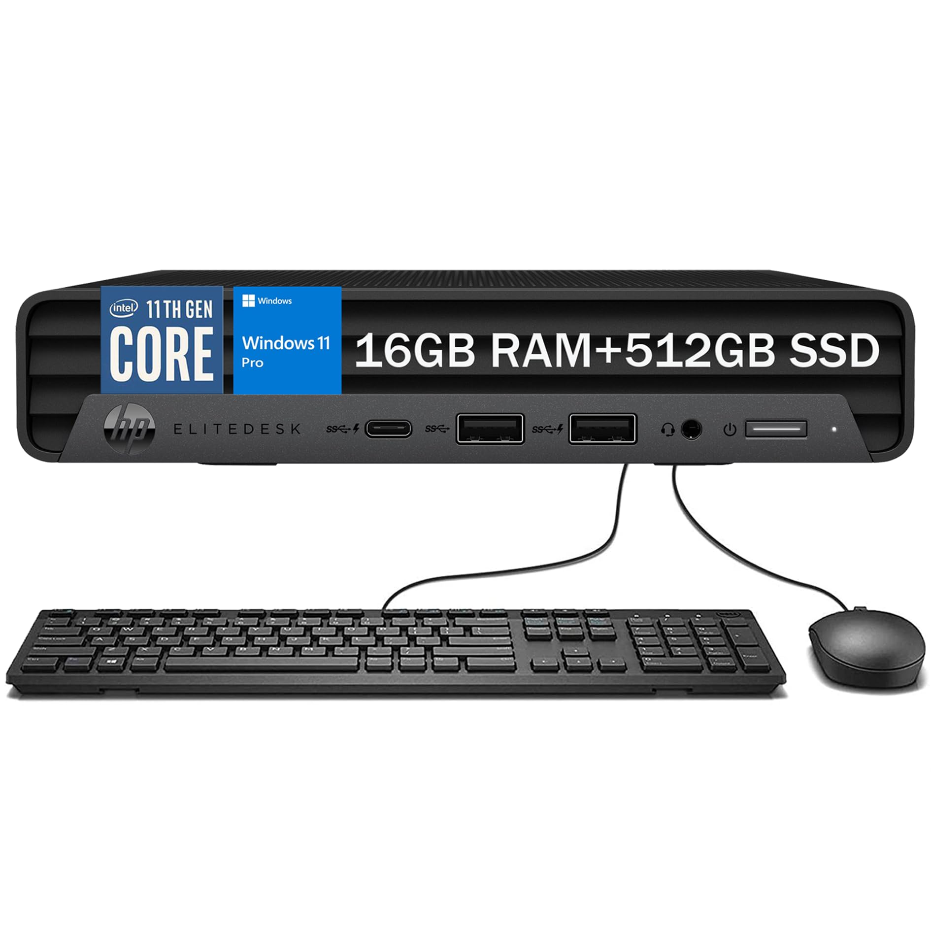 Windows Intel 11th Gen Windows 11 Core Pro 16GB RAM + 512GB SSD HP EliteDesk 59C 5