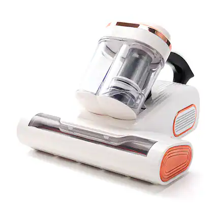 Front. Cluzine - Handheld Mite Remover, 2-Speed Suction & Composite Brush for Bedding & Furniture.