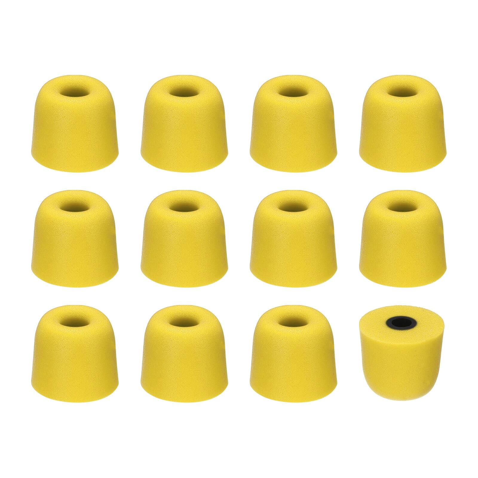 Front. Unique Bargains - Memory Foam Earbud Tips (3mm/0.12"), 12pcs/6Pairs - Medium, Noise Isolation, Comfort & Secure Fit for Earphones - Yellow.