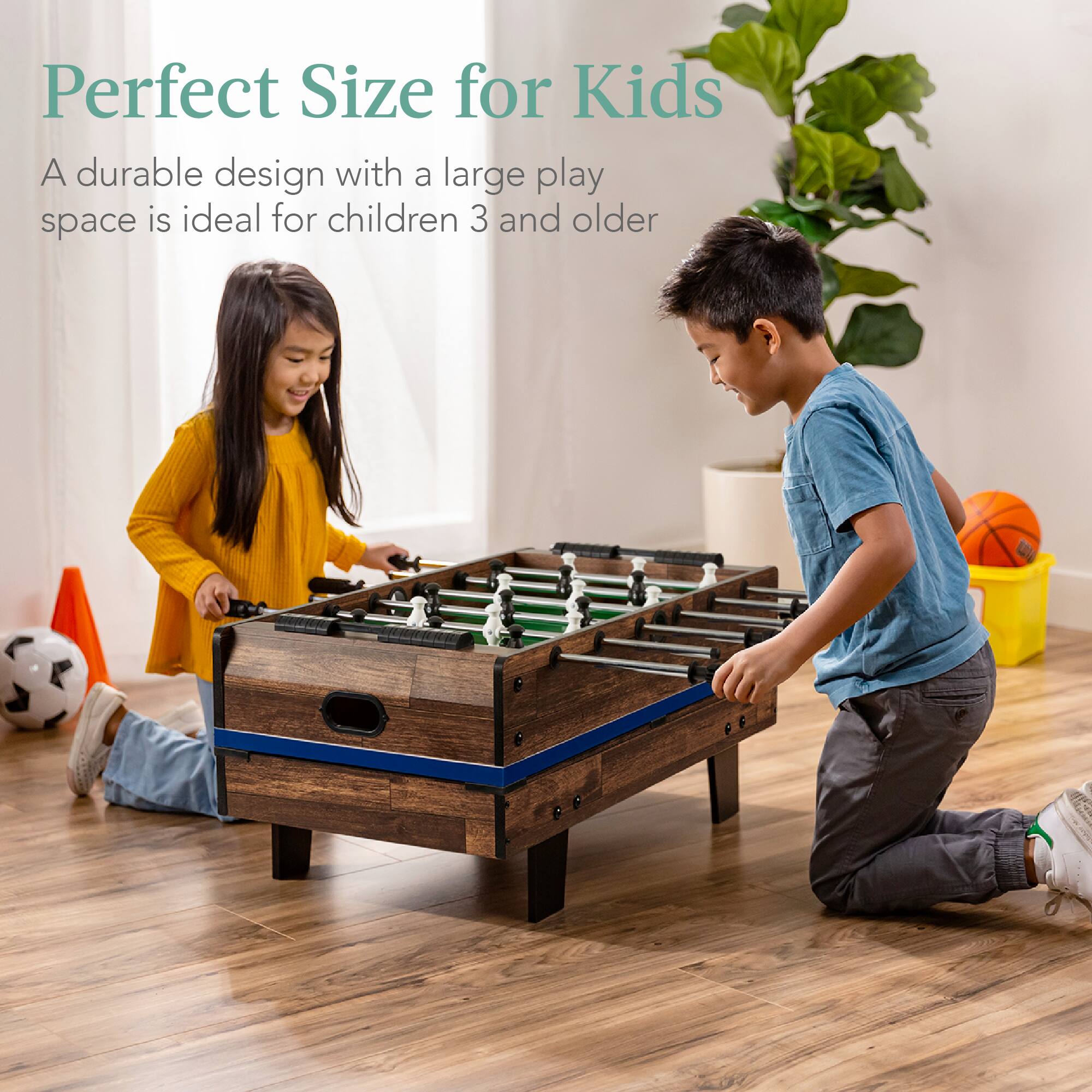 Perfect Size for Kids

A durable design with a large play space is ideal for children 3 and older.