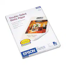 Double-Sided Paper Matte
Two-Sided Printing Needs
For All Your Two-Sided Printing Needs
Perfect for printing flyers, brochures, cards and more.
Heavyweight, versatile, coated paper
Smooth finish, vibrant images and crisp dark text.
EPSON 5041568 SD4 TOKS
50 sheets
C S M
Doing Business Since 1962
All Ink Jet Printers
Works With All Ink Jet Printers
SATISFACTION GUARANTEED
8.5" x 11"
42 - 9.7ml
S7
Brightness 19%
MATTE PAPER
EPSON Double-Sided Matte
EPSON